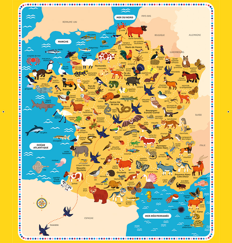 atlas tactile de france