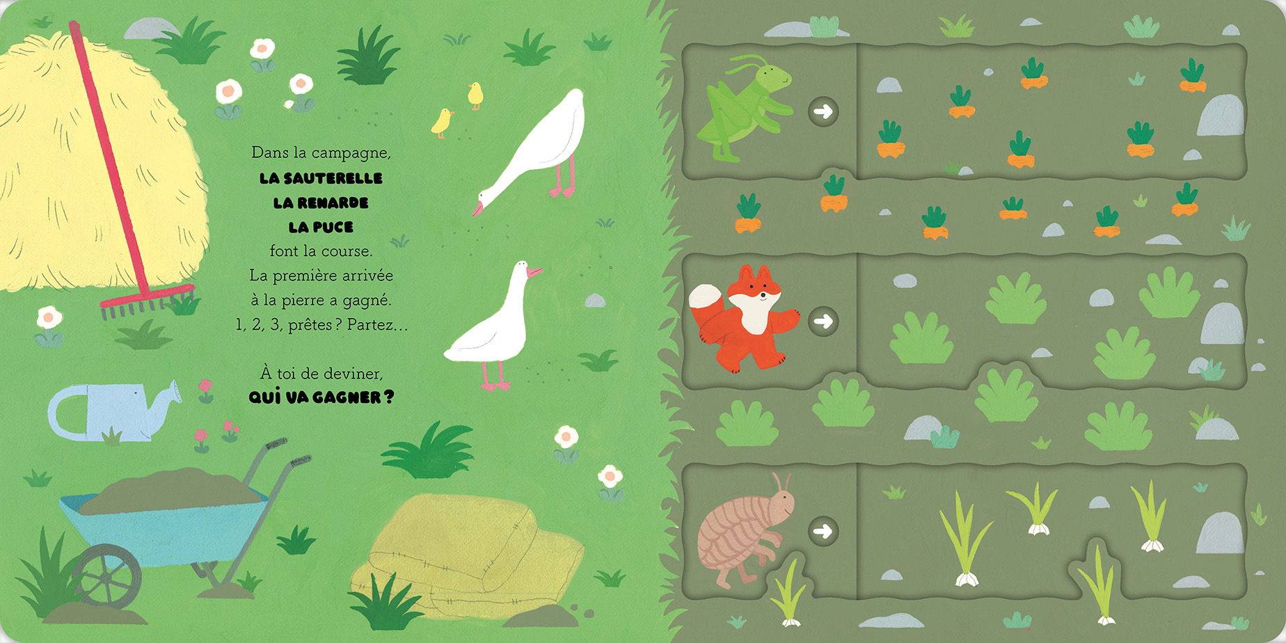 course des animaux page intérieure