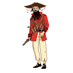 barbe-noire pirate caraïbes