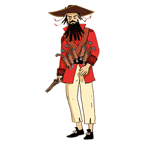 barbe-noire pirate caraïbes