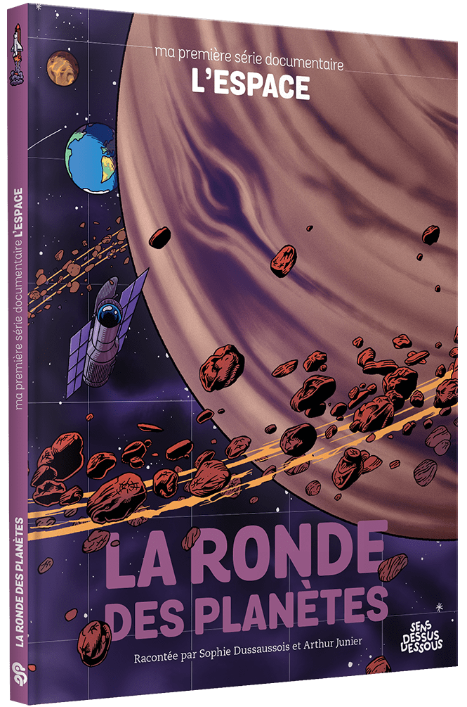 couverture 3D ronde des planetes dessus dessous